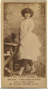 Card Number 194, Lulu Hesse, from the Actors and Actresses series (N145-7) issued by Duke Sons & Co. to promote Duke Cigarettes MET DP840430