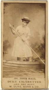 Card Number 207, Josie Hall, from the Actors and Actresses series (N145-7) issued by Duke Sons & Co. to promote Duke Cigarettes MET DP840422