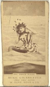 Card Number 208, Josie Hall, from the Actors and Actresses series (N145-7) issued by Duke Sons & Co. to promote Duke Cigarettes MET DP840423