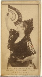 Card Number 184, Katie Powell, from the Actors and Actresses series (N145-7) issued by Duke Sons & Co. to promote Duke Cigarettes MET DP840485