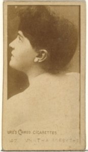 Card Number 147, Martha Forsythe, from the Actors and Actresses series (N145-4) issued by Duke Sons & Co. to promote Cameo Cigarettes MET DP839933