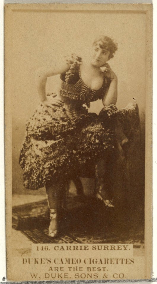 Card Number 146, Carrie Surrey, from the Actors and Actresses series (N145-5) issued by Duke Sons & Co. to promote Cameo Cigarettes MET DP840170