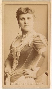 Christine Neilson, from the Actresses series (N245) issued by Kinney Brothers to promote Sweet Caporal Cigarettes MET DP859250