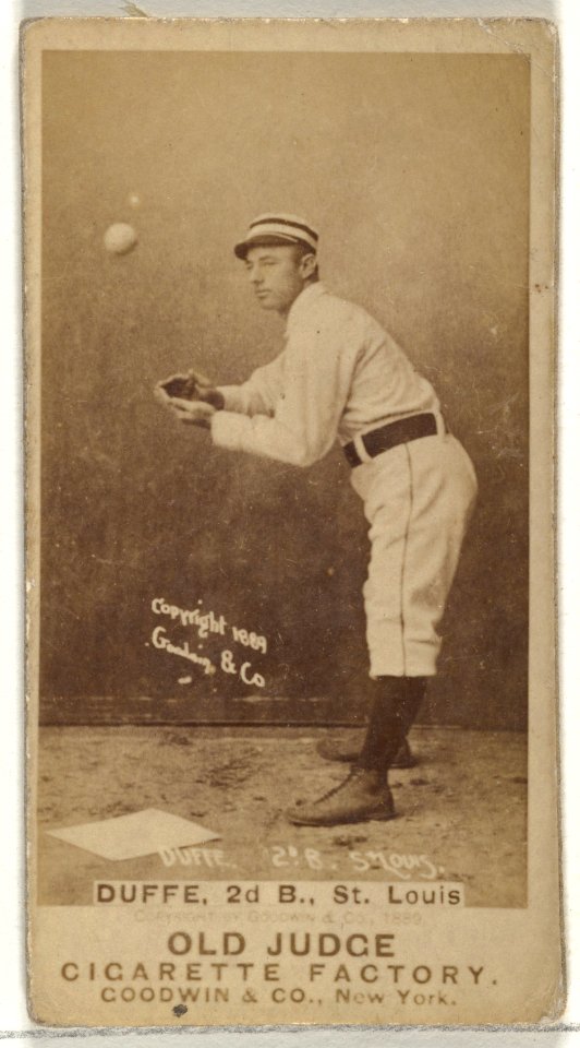 Charles Edward "Charlie" Duffee, 2nd Base, St. Louis Browns, from the Old Judge series (N172) for Old Judge Cigarettes MET DP846045
