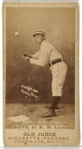 Charles Edward "Charlie" Duffee, 2nd Base, St. Louis Browns, from the Old Judge series (N172) for Old Judge Cigarettes MET DP846045