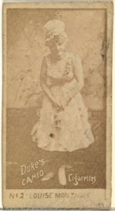 Card Number 2, Louise Montague, from the Actors and Actresses series (N145-4) issued by Duke Sons & Co. to promote Cameo Cigarettes MET DP839974
