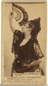 Card Number 184, Katie Powell, from the Actors and Actresses series (N145-5) issued by Duke Sons & Co. to promote Cameo Cigarettes MET DP840146
