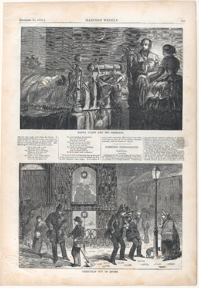Christmas Out of Doors (Harper's Weekly, Vol. II) MET DP875128