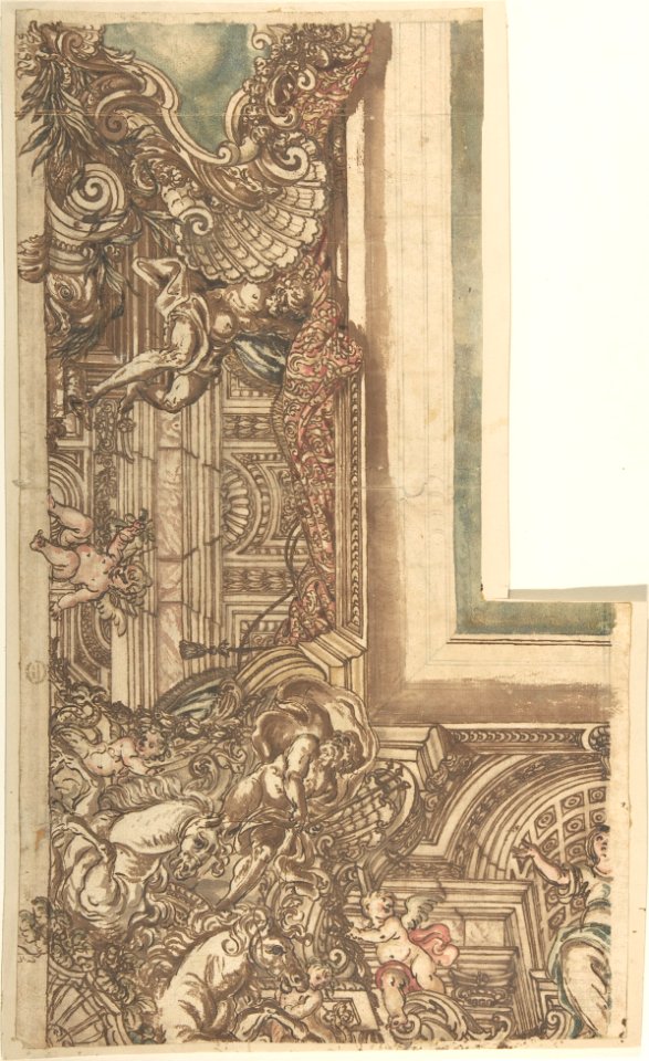 Ceiling Design with Neptune in Corner MET DP802856