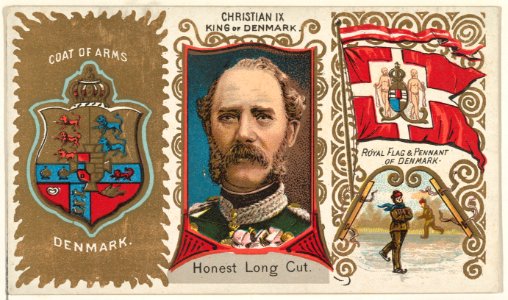 Christian IX, King of Denmark, from the Rulers, Flags, and Coats of Arms series (N126-1) issued by W. Duke, Sons & Co. MET DPB873773