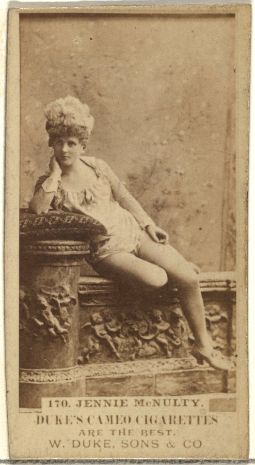 Card Number 170, Jennie McNulty, from the Actors and Actresses series (N145-5) issued by Duke Sons & Co. to promote Cameo Cigarettes MET DP840119