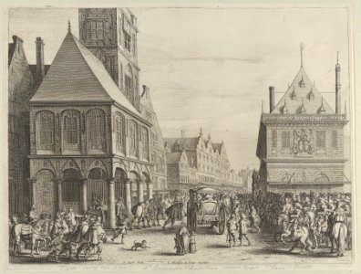 City magistrates taking leave of Marie de Medici before the town hall, from Caspar Barlaeus, "Medicea Hospes" MET DP855435