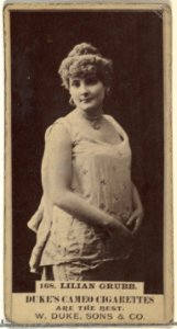 Card Number 168, Lilian Grubb, from the Actors and Actresses series (N145-5) issued by Duke Sons & Co. to promote Cameo Cigarettes MET DP840081