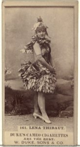 Card Number 161, Lena Thibaut, from the Actors and Actresses series (N145-5) issued by Duke Sons & Co. to promote Cameo Cigarettes MET DP840173