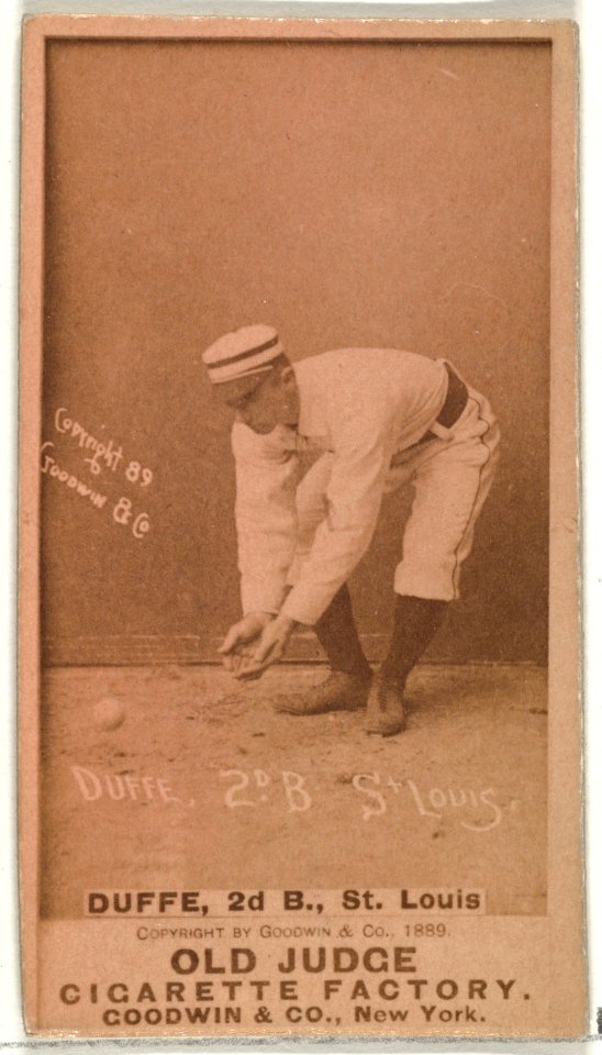 Charles Edward "Charlie" Duffee, 2nd Base, St. Louis Browns, from the Old Judge series (N172) for Old Judge Cigarettes MET DP846044