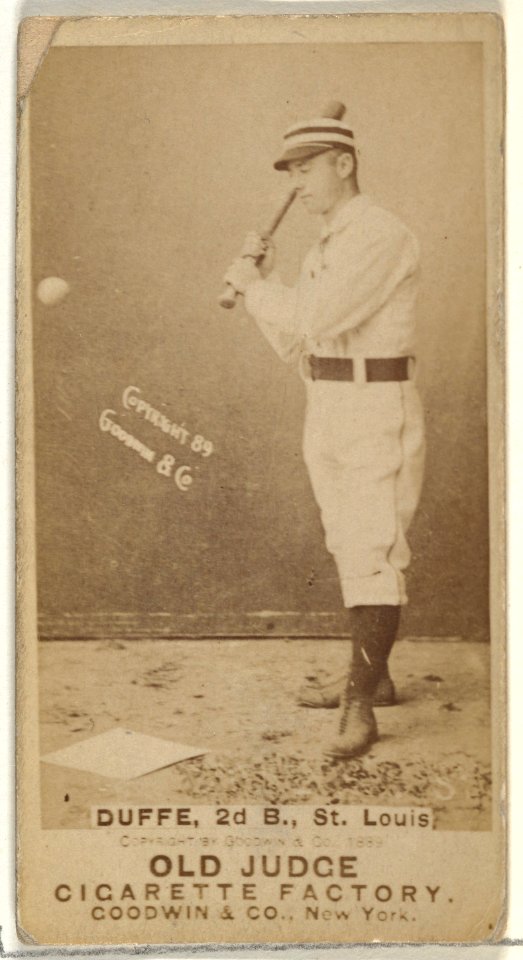 Charles Edward "Charlie" Duffee, 2nd Base, St. Louis Browns, from the Old Judge series (N172) for Old Judge Cigarettes MET DP846046