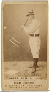 Charles Edward "Charlie" Duffee, 2nd Base, St. Louis Browns, from the Old Judge series (N172) for Old Judge Cigarettes MET DP846046