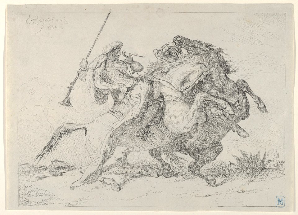 Collision of Moorish Horsemen MET DP851166