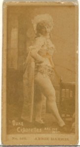 Card Number 169, Annie Harris, from the Actors and Actresses series (N145-6) issued by Duke Sons & Co. to promote Duke Cigarettes MET DP840269