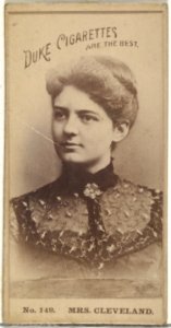 Card Number 149, Mrs. Cleveland, from the Actors and Actresses series (N145-6) issued by Duke Sons & Co. to promote Duke Cigarettes MET DP840246