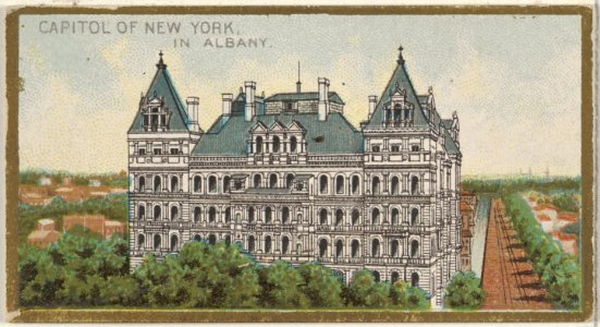 Capitol of New York in Albany, from the General Government and State Capitol Buildings series (N14) for Allen & Ginter Cigarettes Brands MET DP834725