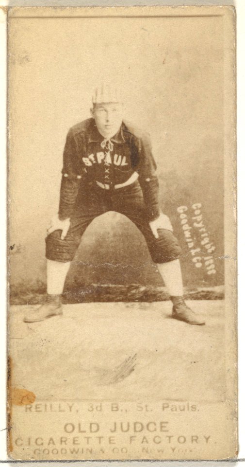 Charles Thomas "Charlie" Reilly, 3rd Base, St. Paul Apostles, from the Old Judge series (N172) for Old Judge Cigarettes MET DP846371