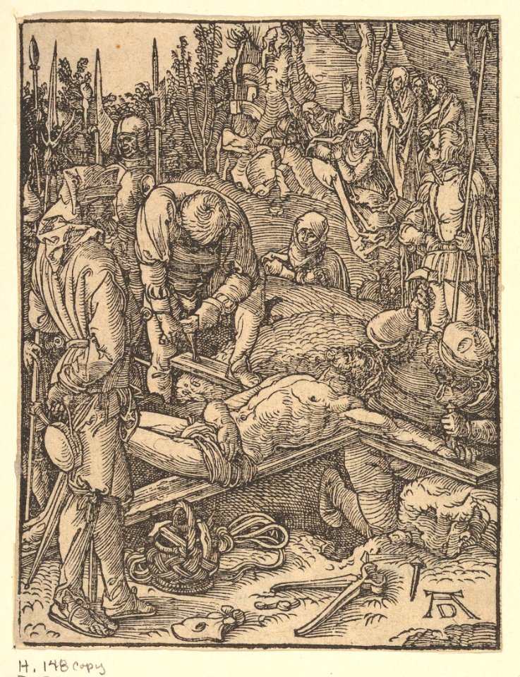 Christ Nailed to the Cross, from The Little Passion (copy) MET DP820397