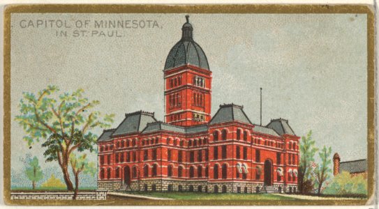 Capitol of Minnesota in St. Paul, from the General Government and State Capitol Buildings series (N14) for Allen & Ginter Cigarettes Brands MET DP834750