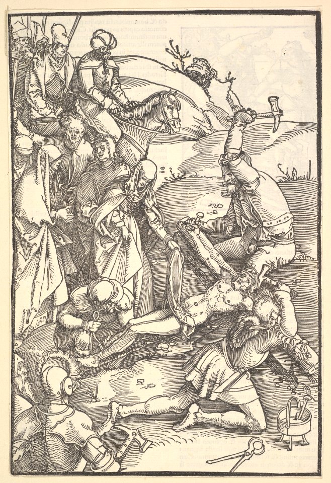 Christ Nailed to the Cross from Ulrich Pinder, Speculum Passionis Domini Nostri Ihesu Christi MET DP826620