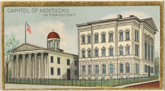 Capitol of Kentucky in Frankfort, from the General Government and State Capitol Buildings series (N14) for Allen & Ginter Cigarettes Brands MET DP834741