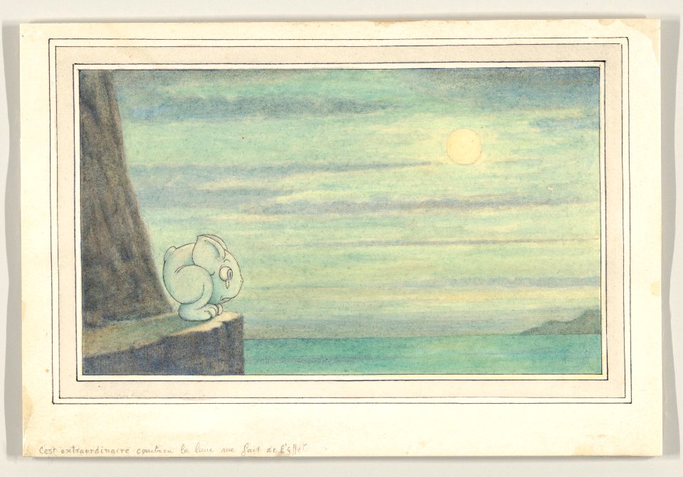 C'est extraordinaire combien la lune ne fait de l'effet (The effect of the moon is extraordinary), "Wiggle Much" Design MET DP856540