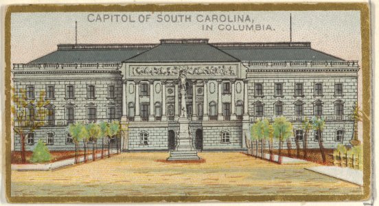 Capitol of South Carolina in Columbia, from the General Government and State Capitol Buildings series (N14) for Allen & Ginter Cigarettes Brands MET DP834733