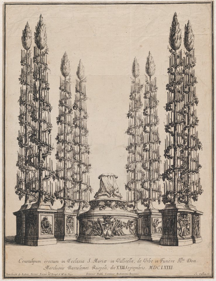Catafalque for Marchese Bartolomeo Ruspoli, S. Maria in Vallicella, Rome, September 21, 1681 MET DP875172