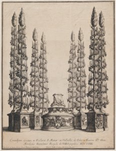 Catafalque for Marchese Bartolomeo Ruspoli, S. Maria in Vallicella, Rome, September 21, 1681 MET DP875172