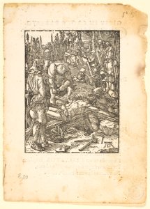 Christ Nailed to The Cross, from The Small Passion, edition Venice, 1612 MET DP816046