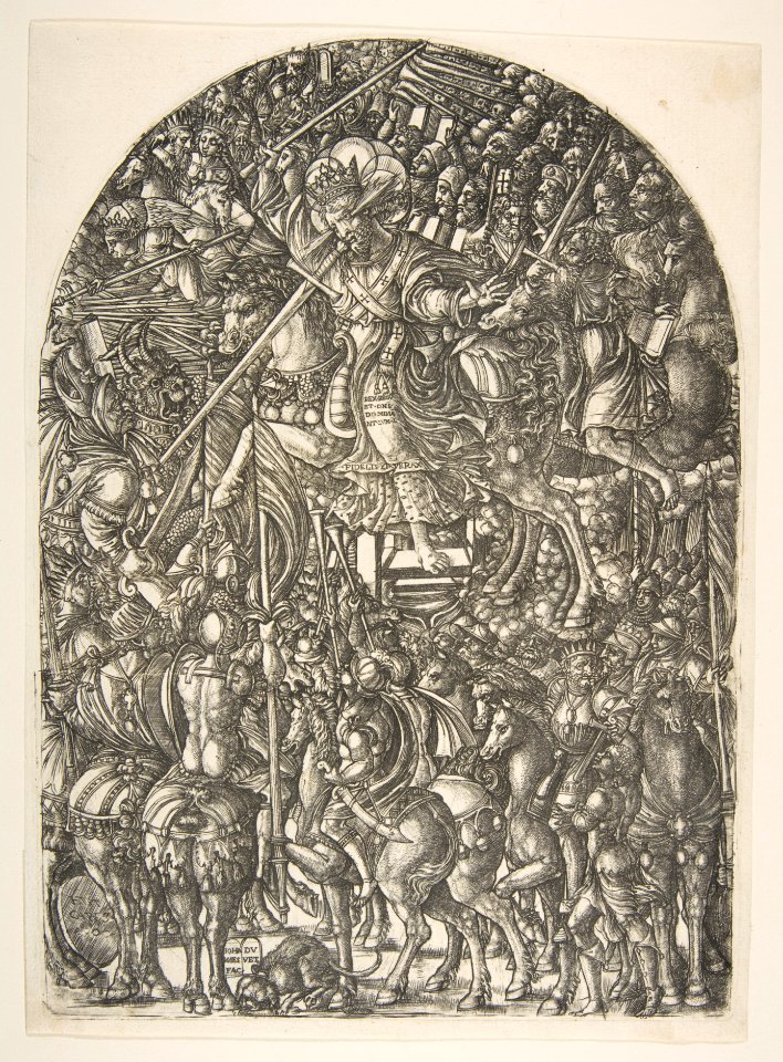 Christ mounted on a white Horse, from the Apocalypse MET DP815694