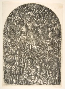 Christ mounted on a white Horse, from the Apocalypse MET DP815694