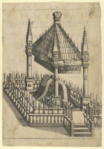 Catafalque for Prince Gottfried Maria Ignaz, frontispiece to 'Lacrymae Conjugales et Parentales... ' MET DP855547