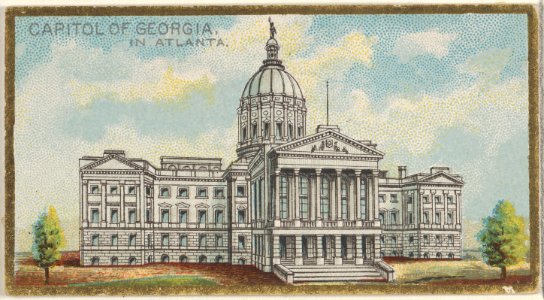 Capitol of Georgia in Atlanta, from the General Government and State Capitol Buildings series (N14) for Allen & Ginter Cigarettes Brands MET DP834734
