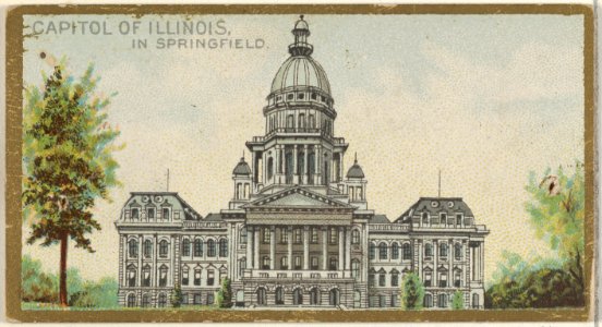 Capitol of Illinois in Springfield, from the General Government and State Capitol Buildings series (N14) for Allen & Ginter Cigarettes Brands MET DP834744