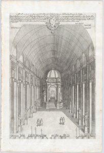 Catafalque for Cardinal Pietro Aldobrandini in Santa Maria sopra Minerva, Rome; from 'Libro De Catafalchi, Tabernacoli, con varij designi di Porte fenestre et altri ornamenti di Architettura' MET DP874846