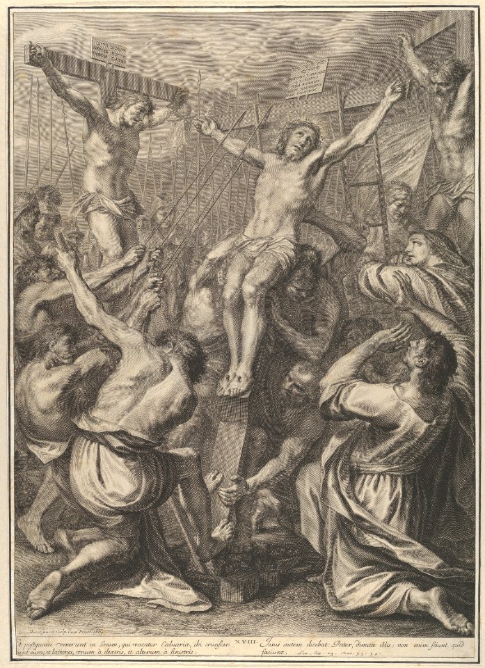 Christ on Raised on the Cross, from The Passion of Christ, plate 19 MET DP835959