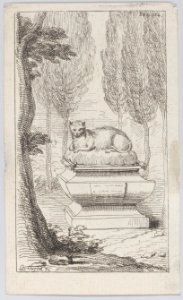 Cat atop a tomb Met DP884581