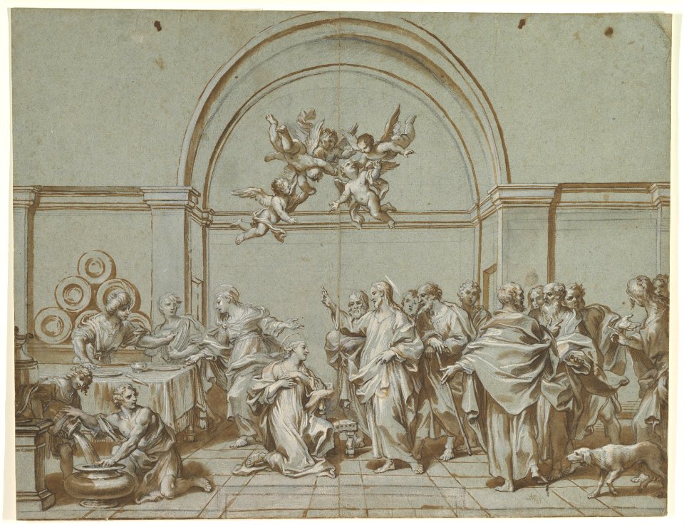 Christ in the House of Martha and Mary (Luke 10-38-42) MET DP820559