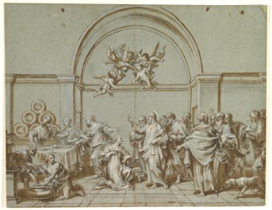 Christ in the House of Martha and Mary (Luke 10-38-42) MET DP820559