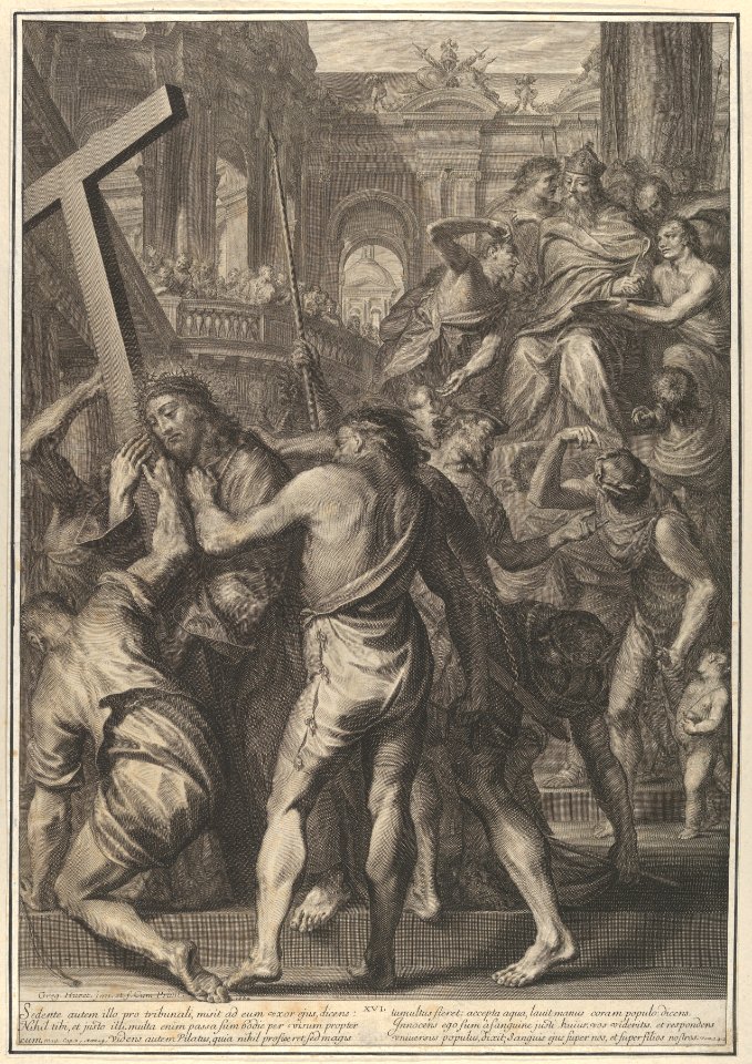 Christ is Sentenced by Pilate, from The Passion of Christ, plate 16 MET DP835976