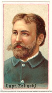 Captain Zalinski, printer's sample for the World's Inventors souvenir album (A25) for Allen & Ginter Cigarettes MET DP838858