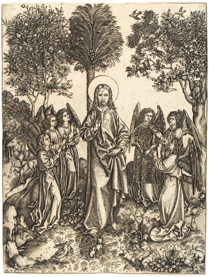 Christ in the Wilderness Served by Angels MET DP124009