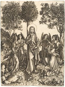 Christ in the Wilderness Served by Angels MET DP124009