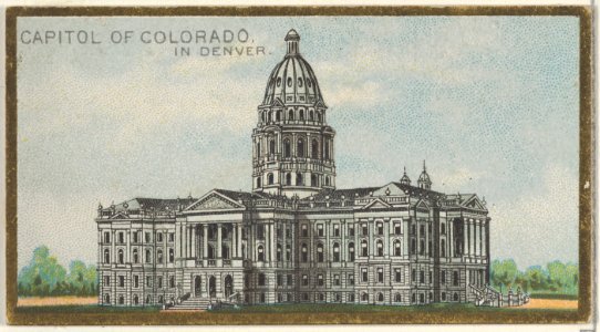 Capitol of Colorado in Denver, from the General Government and State Capitol Buildings series (N14) for Allen & Ginter Cigarettes Brands MET DP834755